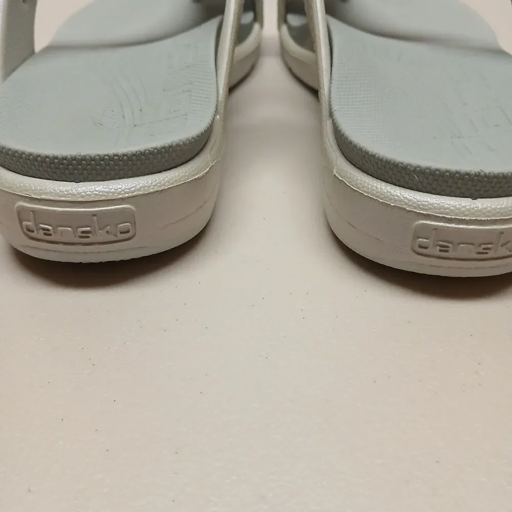Dansko Krystal Seafoam Green Open Back Slip on Sandal Thong Flip Flops 40/9.5-10 - Picture 6 of 10